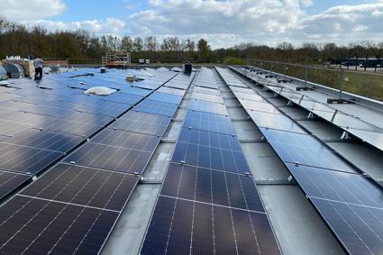 Solar Panels on RE roof in Roden